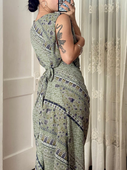 90's Tie Back Dress | Size XL