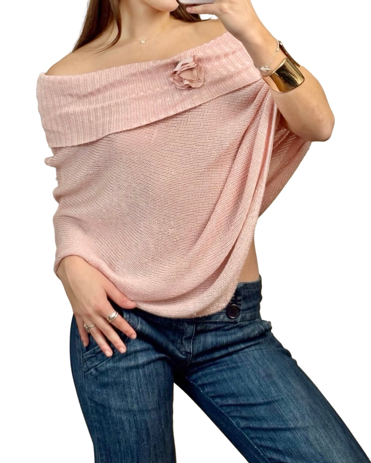 I.N.C 00's Knit Poncho | One Size