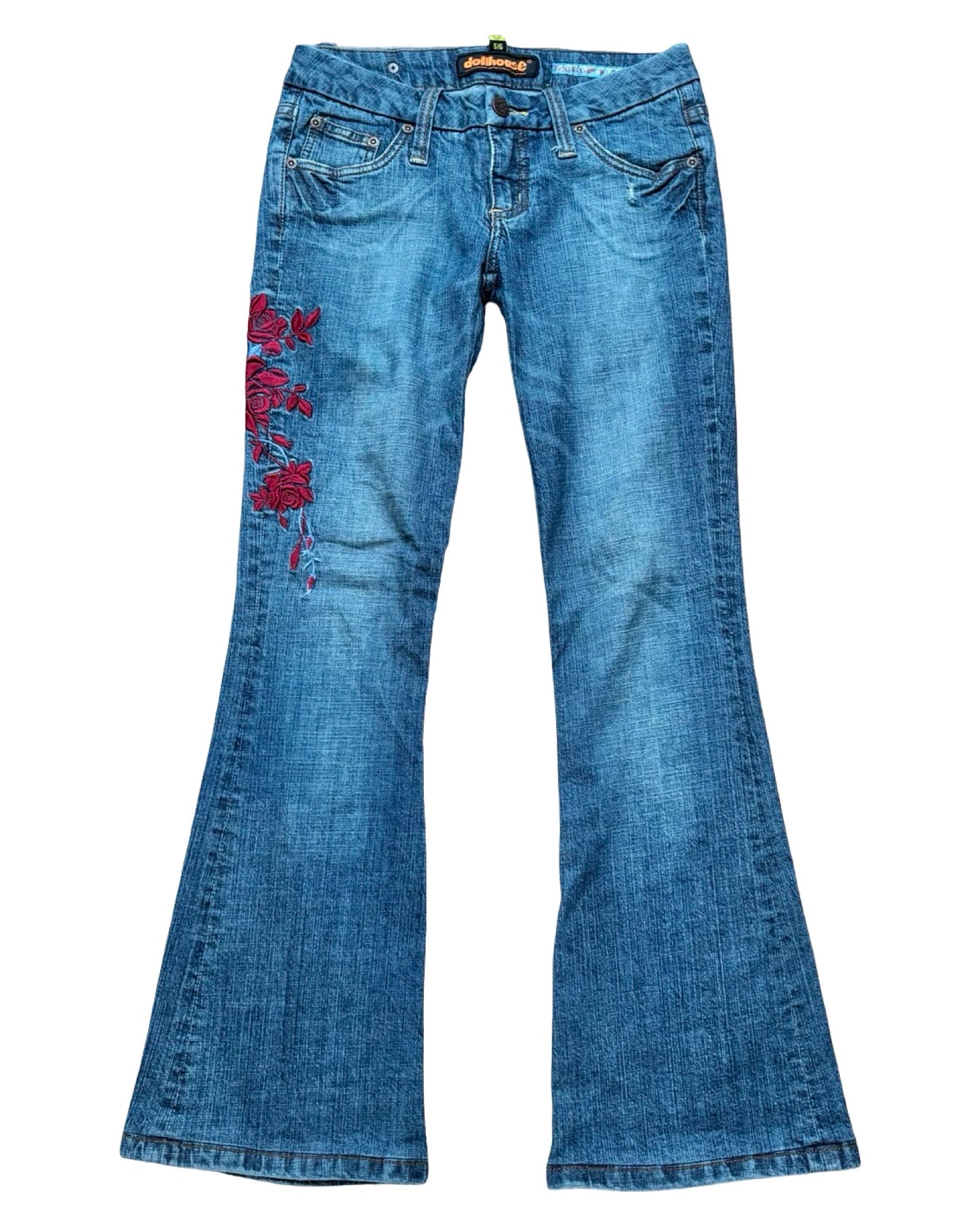 Dollhouse 00's Embroidered Denim | Size 28" Waist