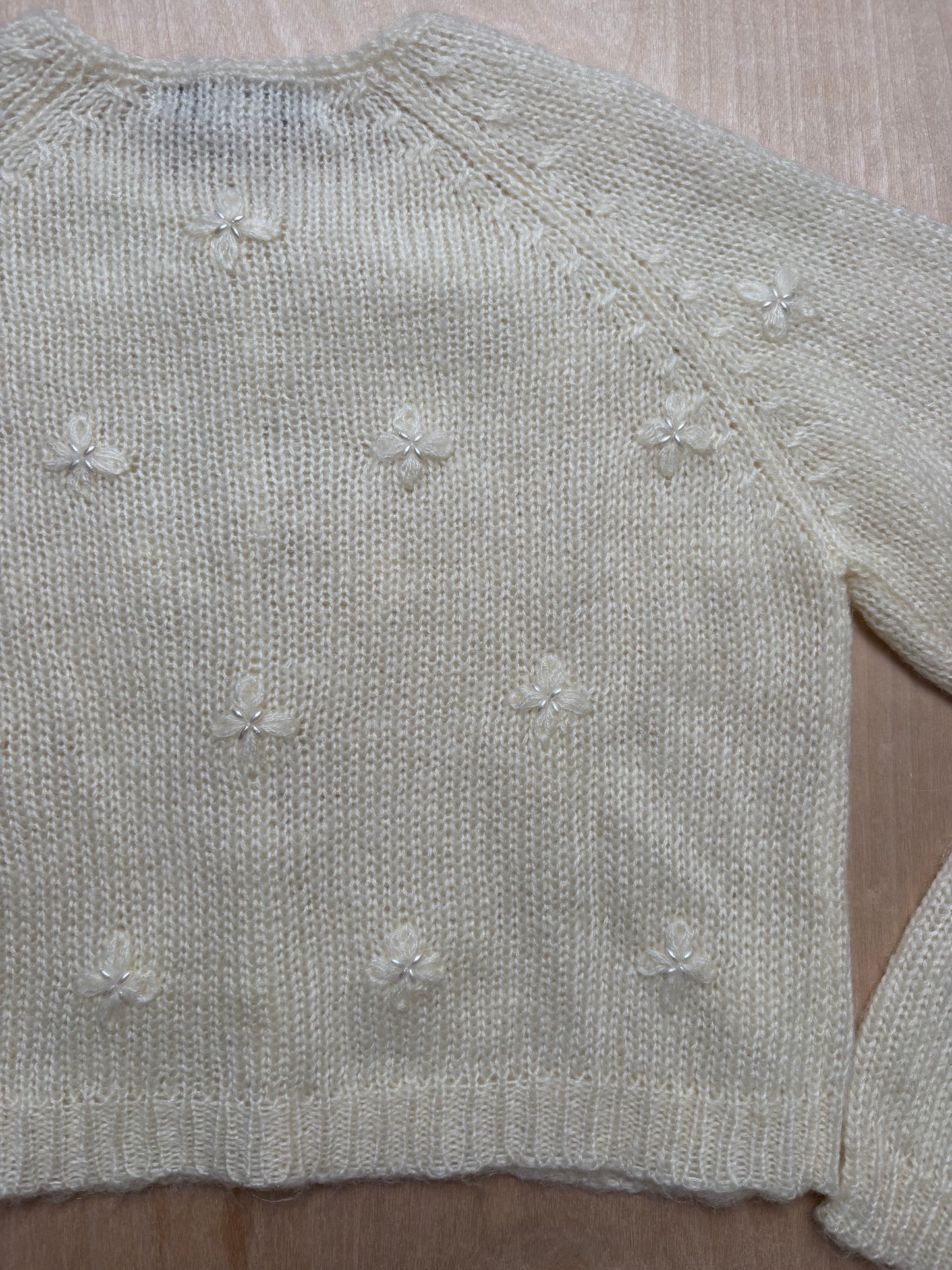 Beaded 90’s Knit Cardigan | Size M