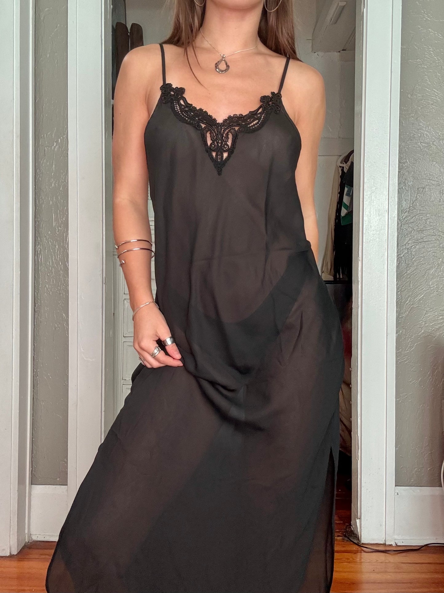 Mesh 90's Slip Dress | Size L