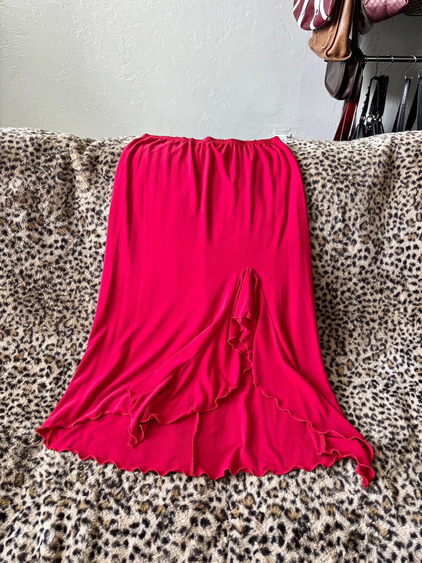 Asymmetric Ruffle 00's Skirt | Size 25" Waist