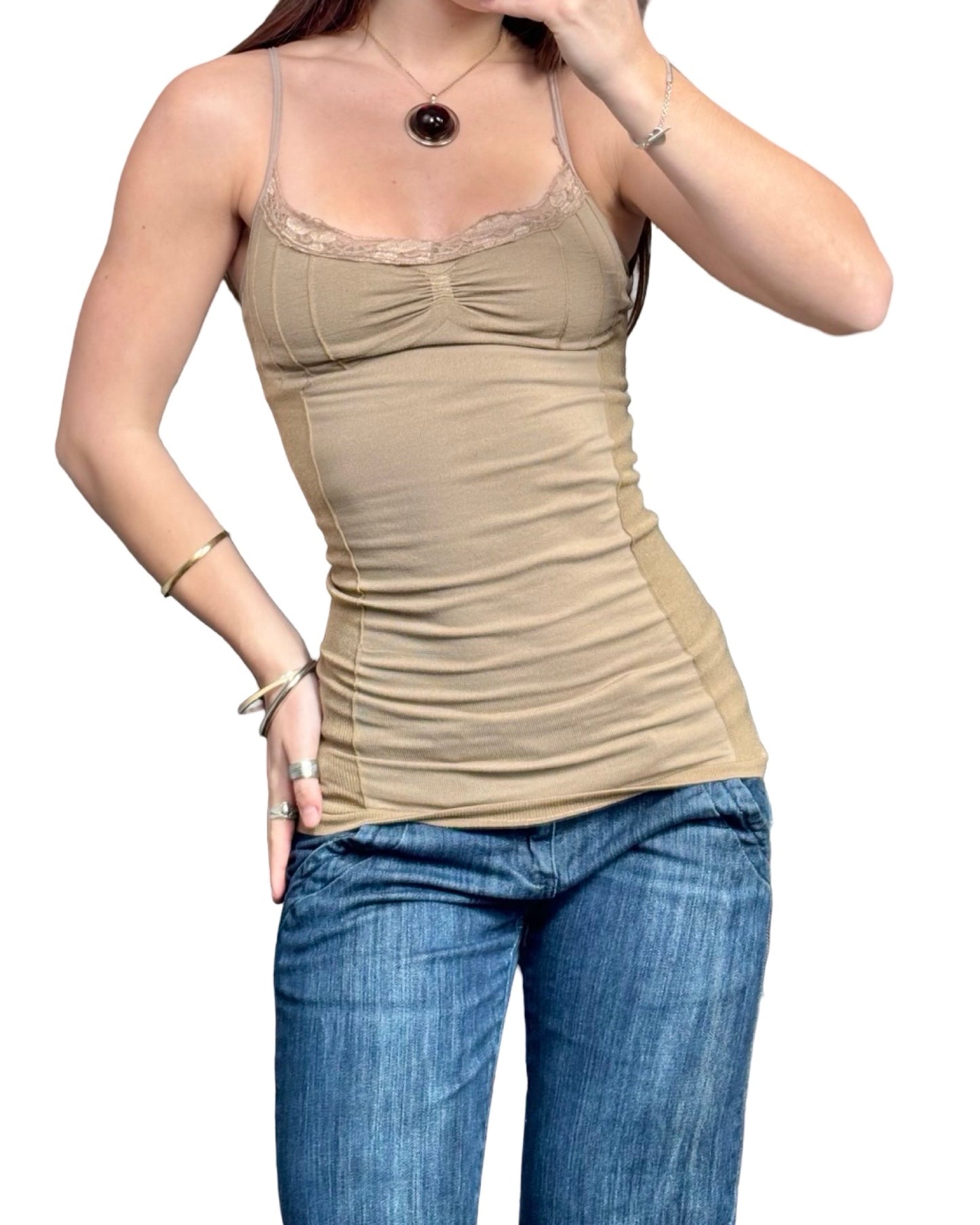 Prime Cut 00's Fitted Lace Cami | Size S