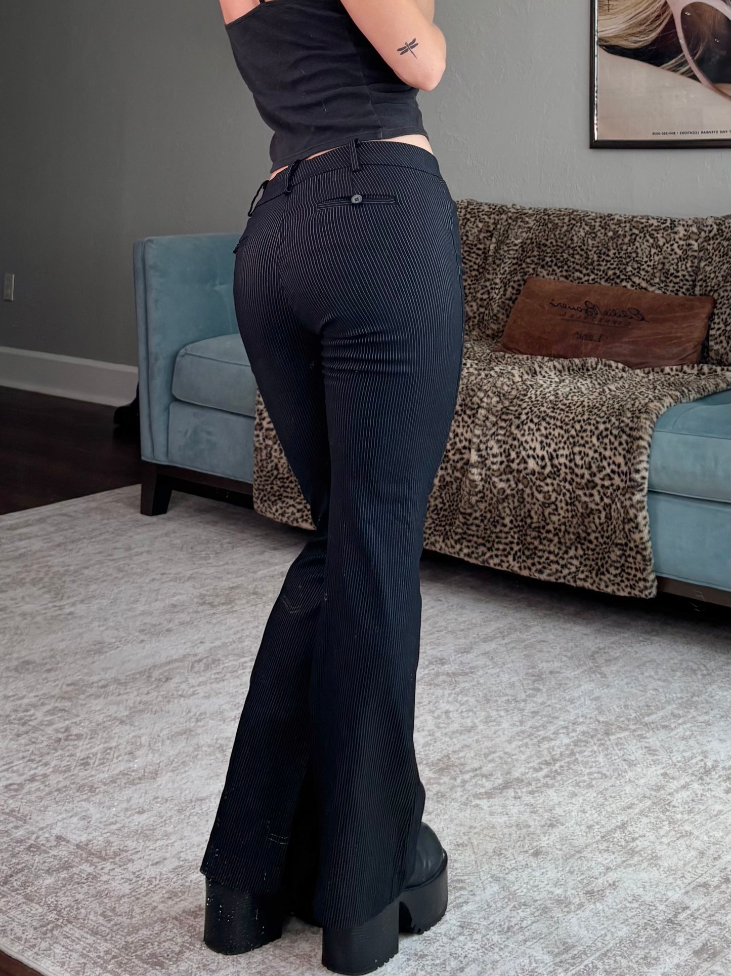 Selé 00's Low Rise Pinstripe Pants | Size 27" Waist