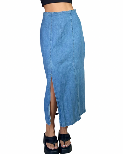 Rachel Denim Maxi | Size 27” waist