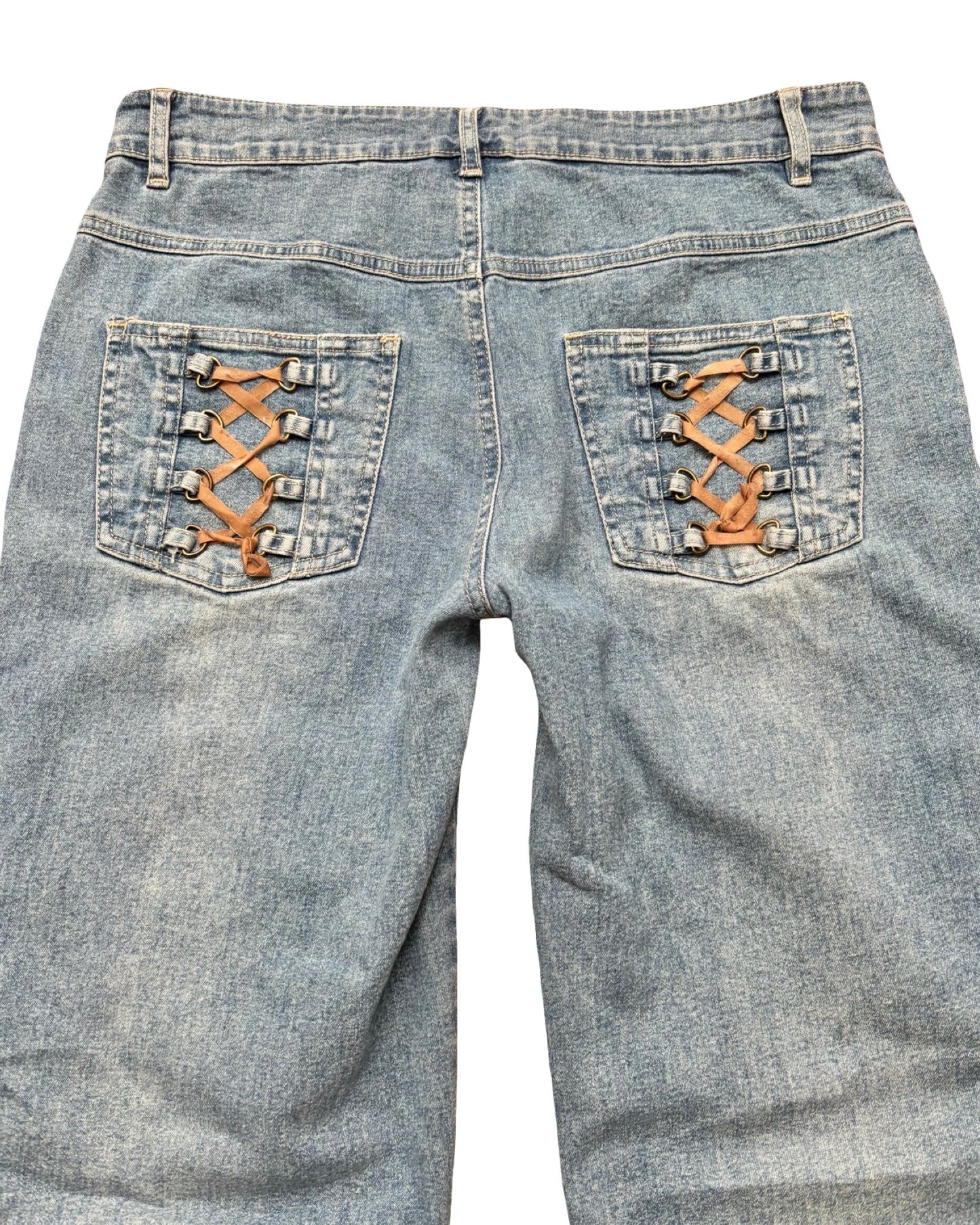 Lace Up 00's Denim | Size 30" Waist