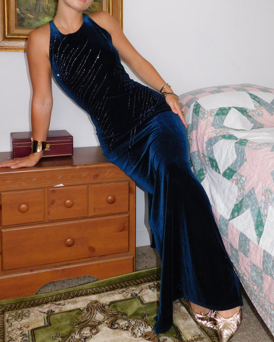 Jump Velvet Gown | Size S