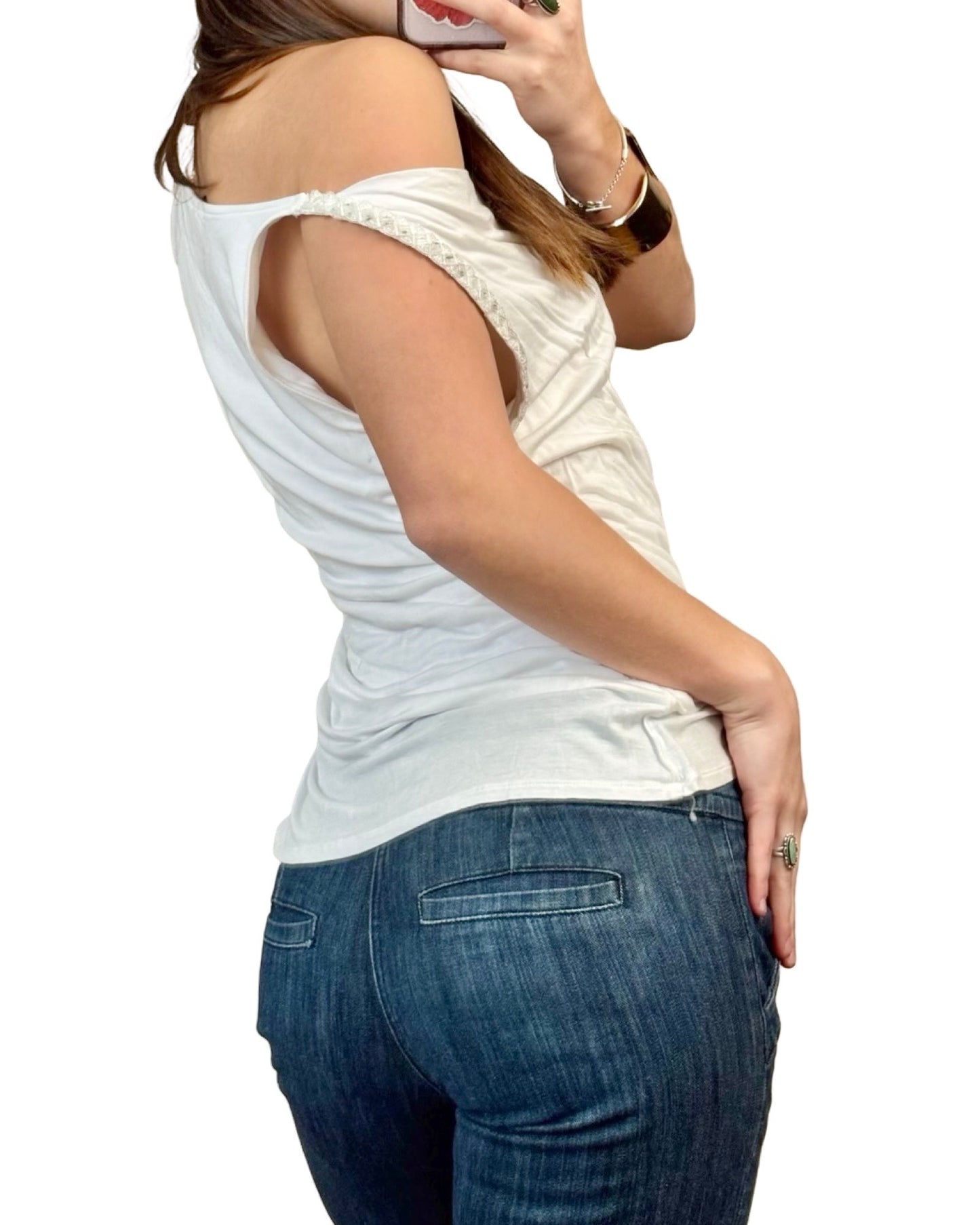 WHBM 00's Beaded Top | Size M