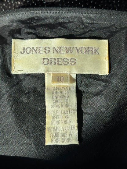 Jones NY 90's Mesh Beaded Dress | Size 10