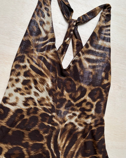 Metallic Leopard Mini/Blouse | Size L