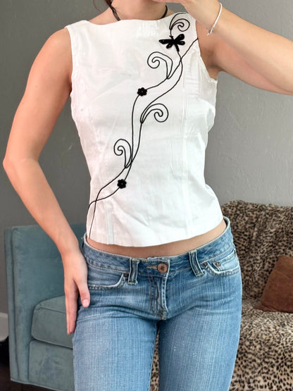 Scarlett 90's Dragonfly Top | Size M