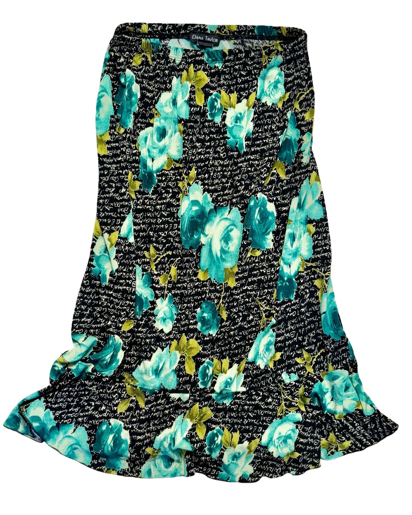 Floral 00’s Midi Skirt | Size 25” waist