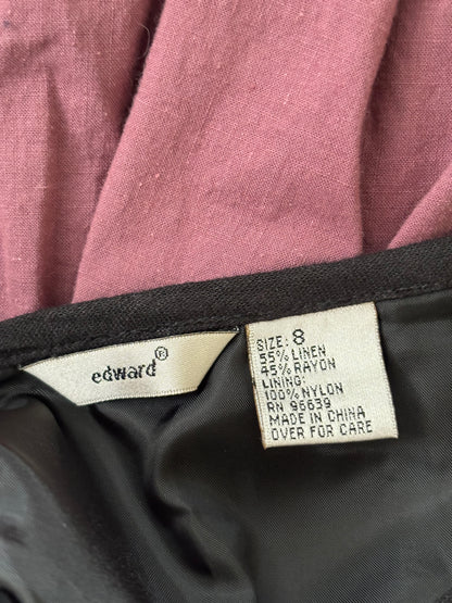 Edward 90's Linen Maxi Skirt | Size 27" Waist