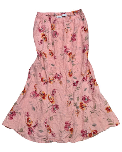 Pink 90’s Floral Maxi | 29” waist