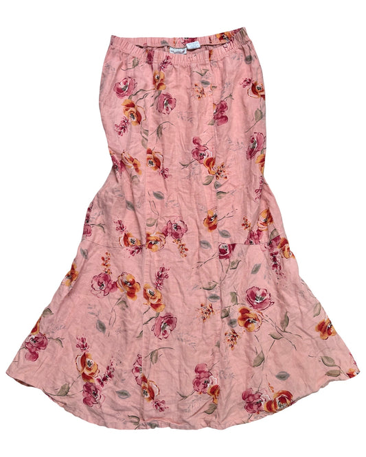 Pink 90’s Floral Maxi | 29” waist