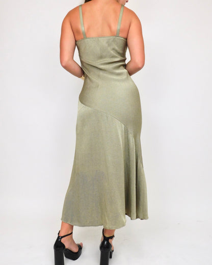 90’s Green Maxi Dress | Size 3
