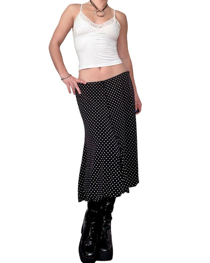 Max Studio 00's Polka Dot Skirt | 34" Waist