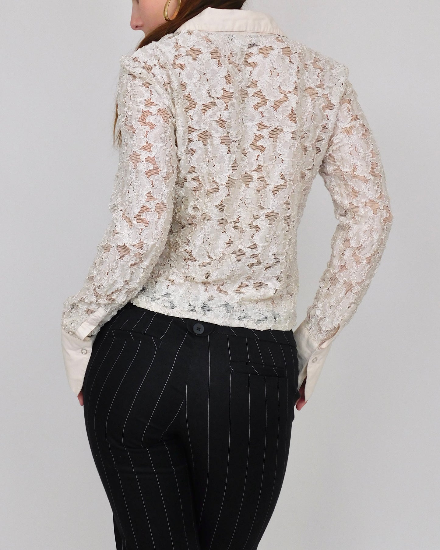 Vintage Cream Button Down | Size M