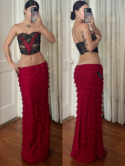 Y2K Maxi Skirt | Size 30" Waist