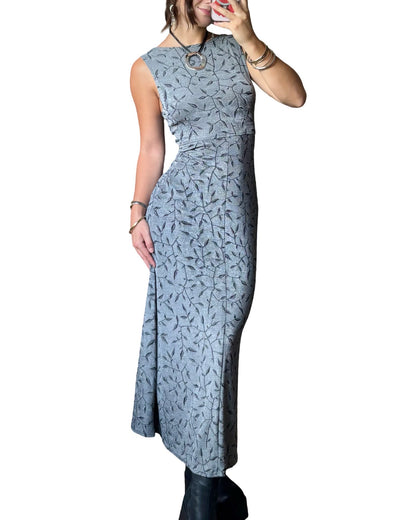 Grey 90’s Maxi Dress | Size M-L