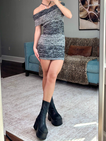 Stripe 00's Knit Dress | Size S