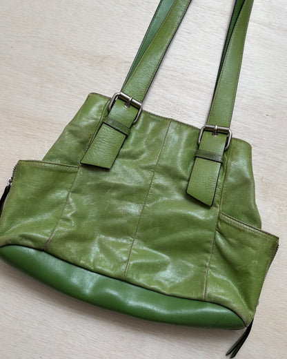 90’s Green Leather Bag
