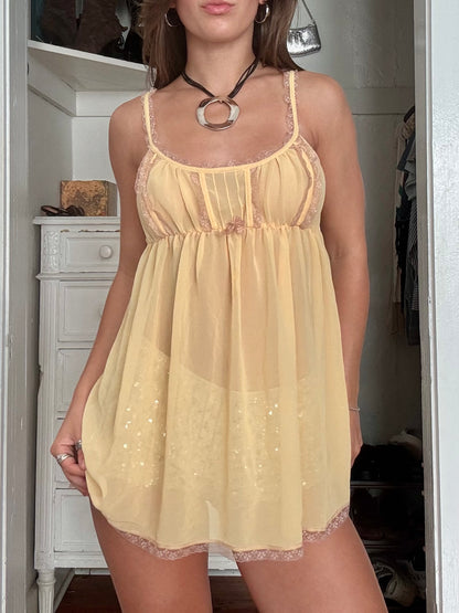Mesh 00's Babydoll Slip | Size L