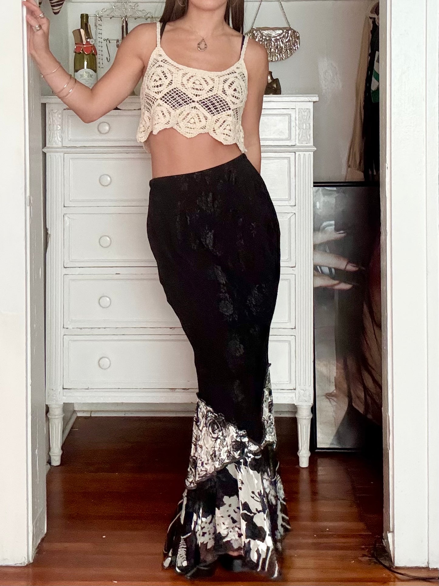 Whimsy 90's Silk Skirt | Size 27" Waist