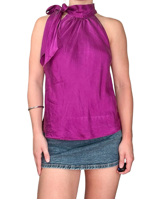 I.N.C 00's 100% Silk High Neck Top | Size 6P