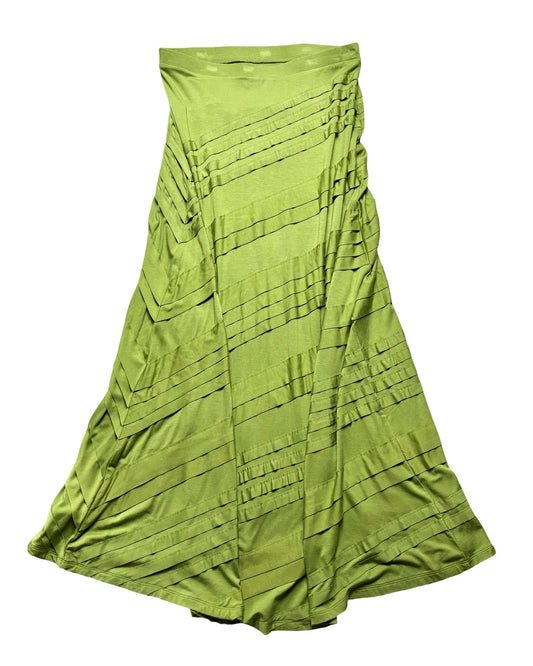 Green Slinky Maxi Skirt | Size S