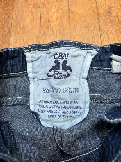 C&U Lace Up Sailor Pant | Size 28” Waist