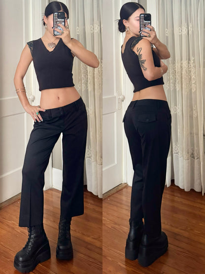 90's Pinstripe Pants | Size 30" Waist