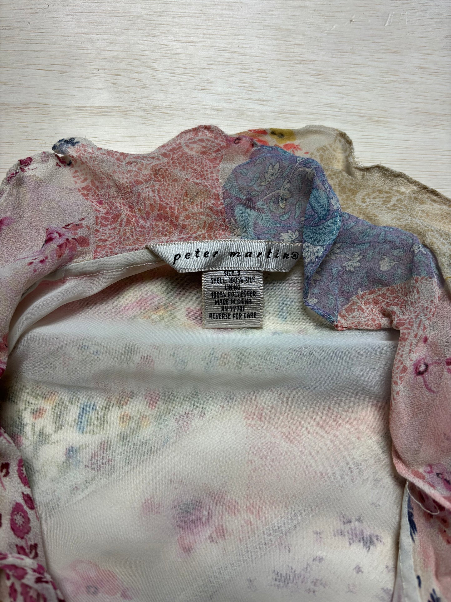 Peter Martin Silk 00’s Top | Size S