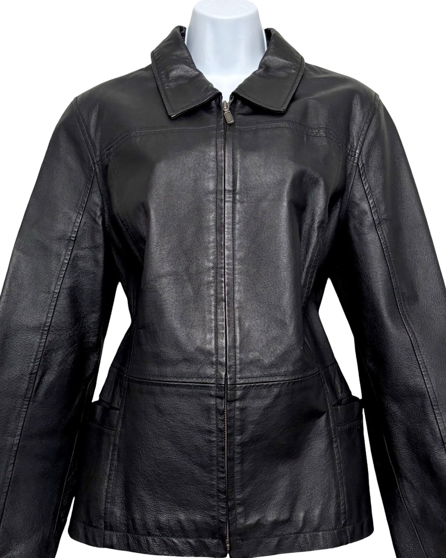 Croft & Barrow 90's Leather Jacket | Size L