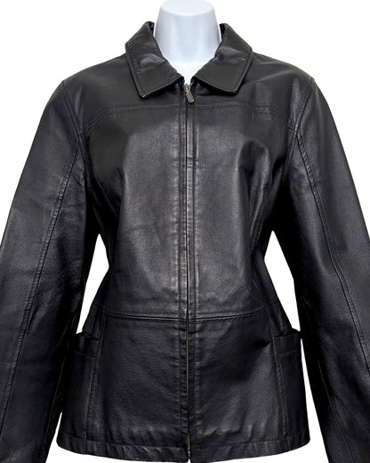 Croft & Barrow 90's Leather Jacket | Size L