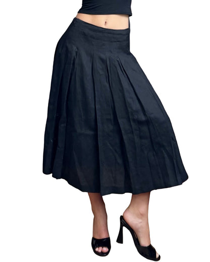 Edward 90’s Linen Skirt | Size 28” Waist