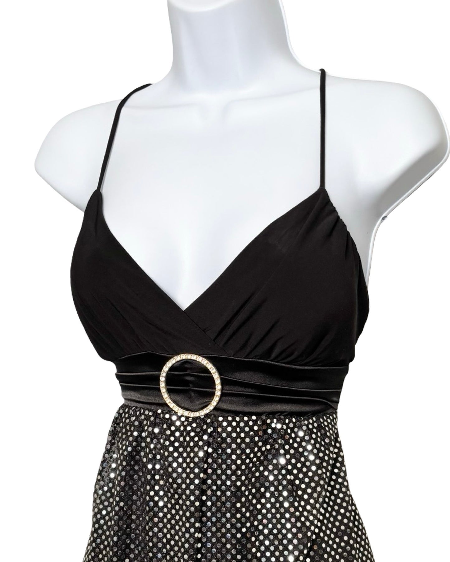 Papaya 00's Sequin Tie Back Dress | Size L