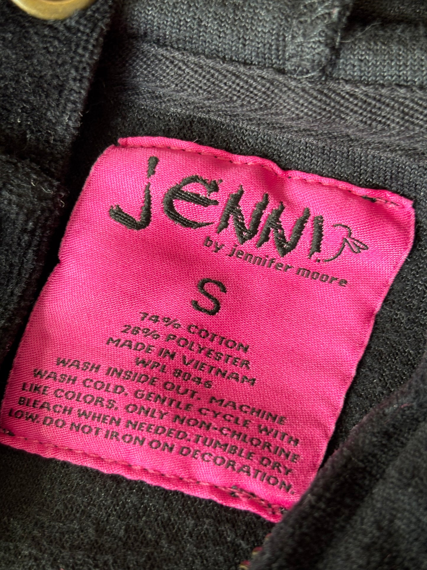 Jenni 00's Velvet Zip Up | Size S