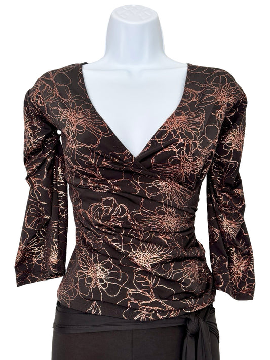 Dressbarn 00's Slinky Ruched Top | Size M