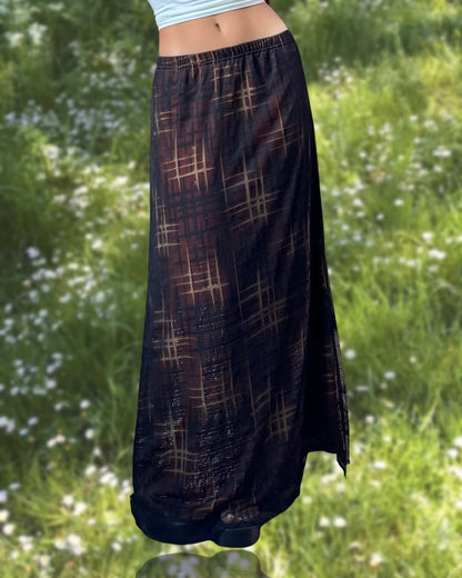 Mesh 90’s Maxi Skirt | Size 26” waist
