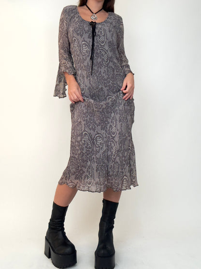 Lace Print Maxi | Size M