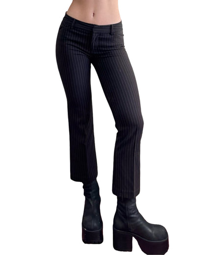 Star City 00's Low Rise Pinstripe Capri | Size 0
