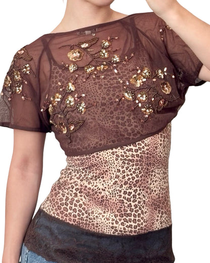 Flashback 00's Beaded Shrug | Size S/M