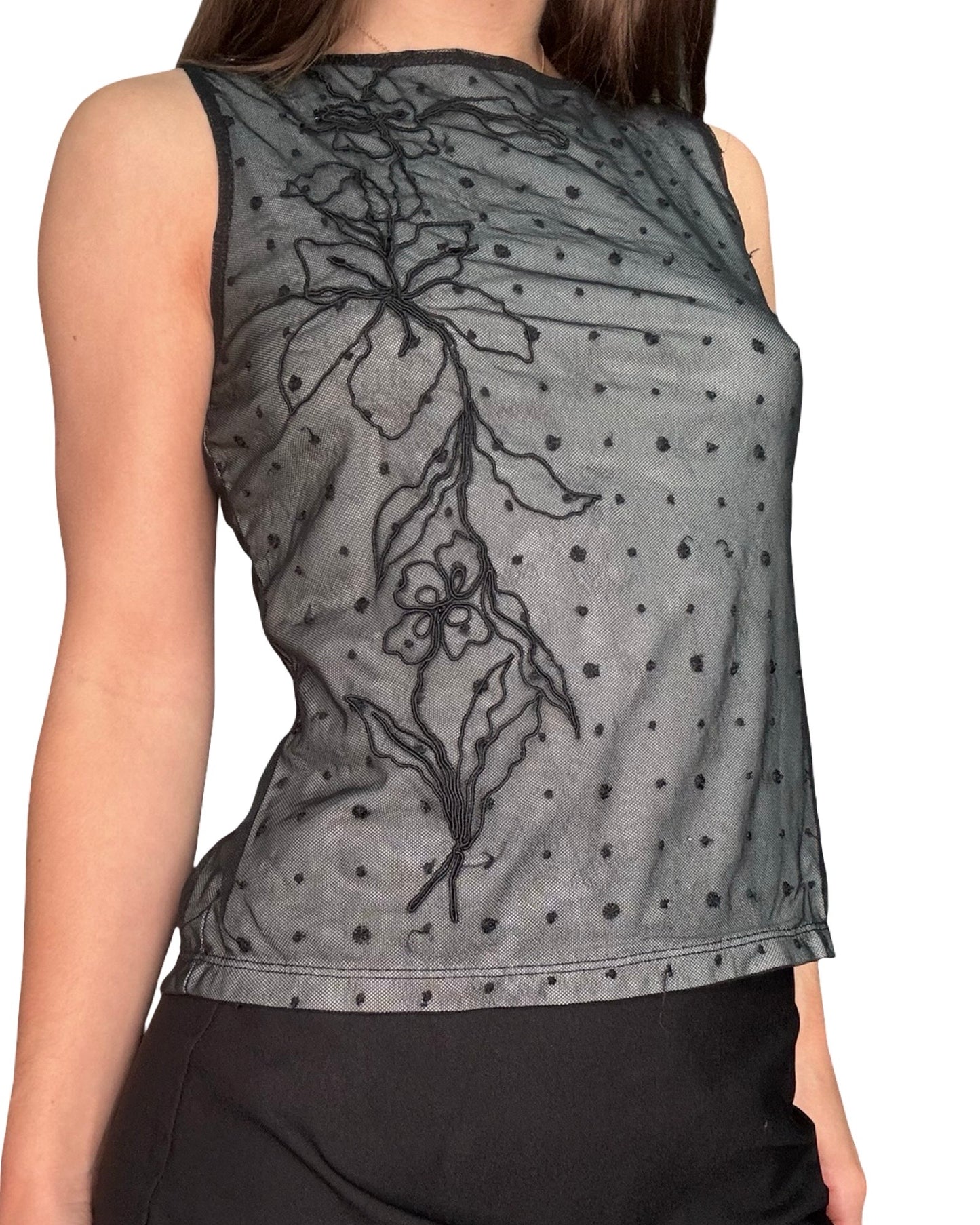 Alfani 90's Mesh Top | Size S