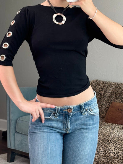 August Silk 90's Knit Top | Size M