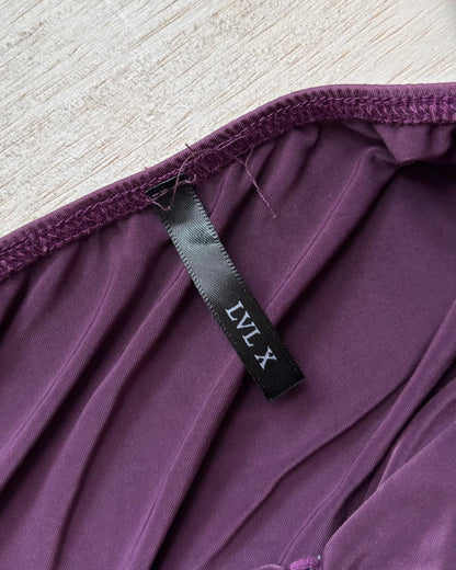 Ruched Y2K Mini Party Dress | Size S