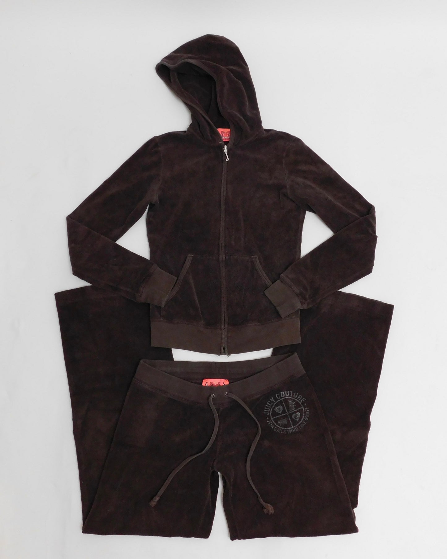 2006 Juicy Couture terry cloth track suit in brown