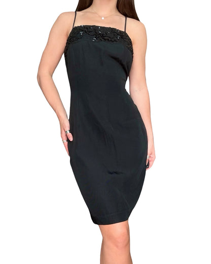 Embellished Trim 90's Dress | Size M
