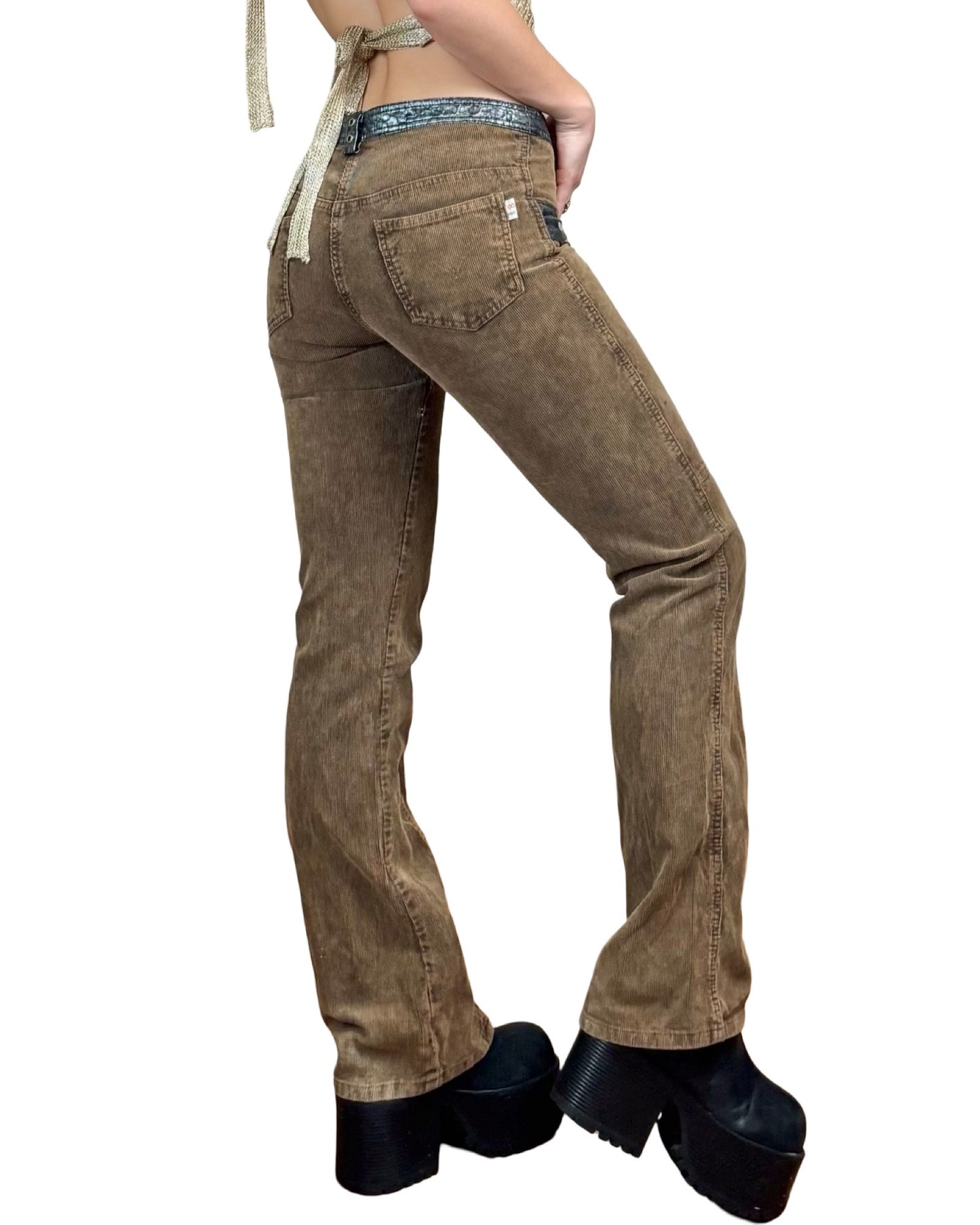 Corduroy 90's Moto Pant | Size 27” Waist