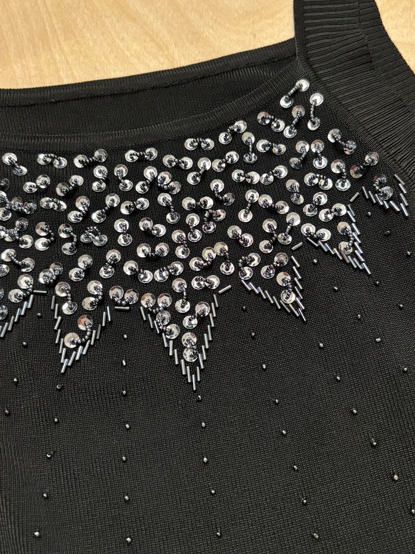 Beaded 90’s Knit Tank | Size S/M